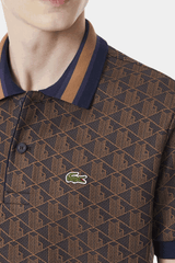 Lacoste - Classic Fit Monogram Jacquard Polo Shirt