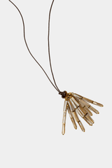 Dikochi - Natural Oxford Shell Tassel Necklace