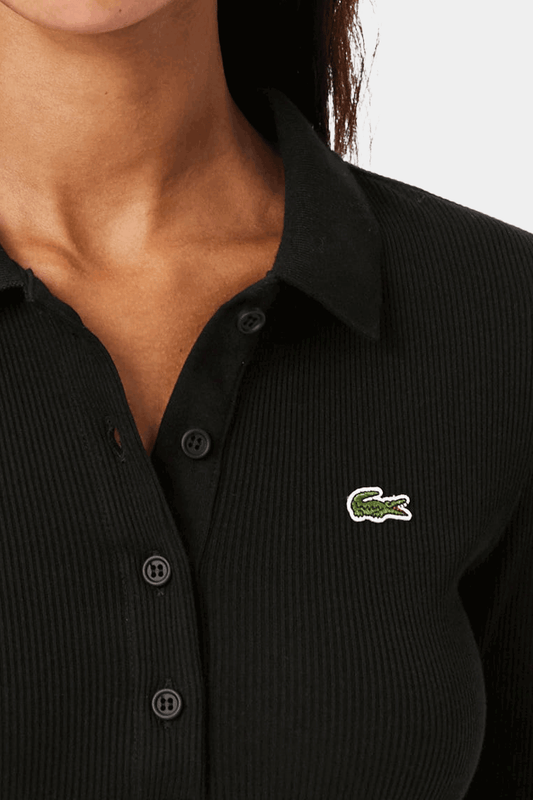 Lacoste - Slim Fit L.12.D Ribbed Cotton Polo Shirt Long Sleeve