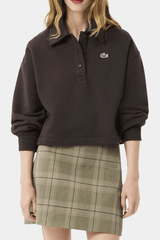 Lacoste - Women's Overside Fleece Polo Collar Sweatshirt