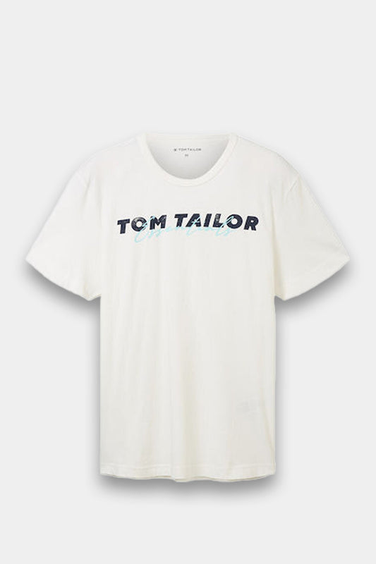 Tom Tailor - Men's T-shirt Off White