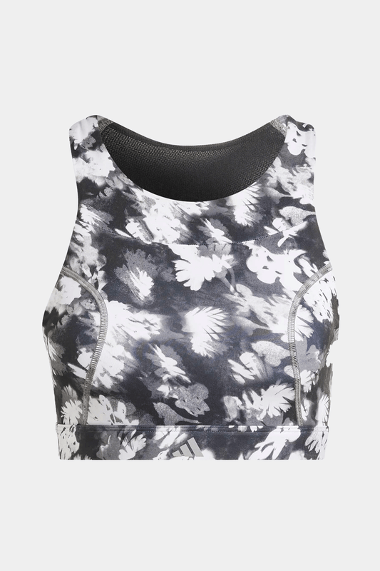 Adidas - Run All Over Print  Impact Sports Bra - Women