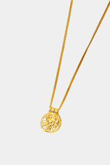 Dikochi - Gold Tone Cancer Zodiac Sign Necklace