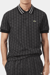 Lacoste - Classic Fit Monogram Jacquard Polo Shirt