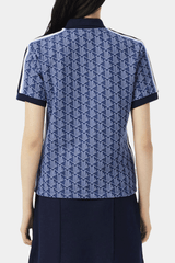 Lacoste - Women's Slim Fit Monogram Jacquard Polo Shirt
