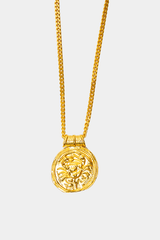 Dikochi - Gold Tone Cancer Zodiac Sign Necklace