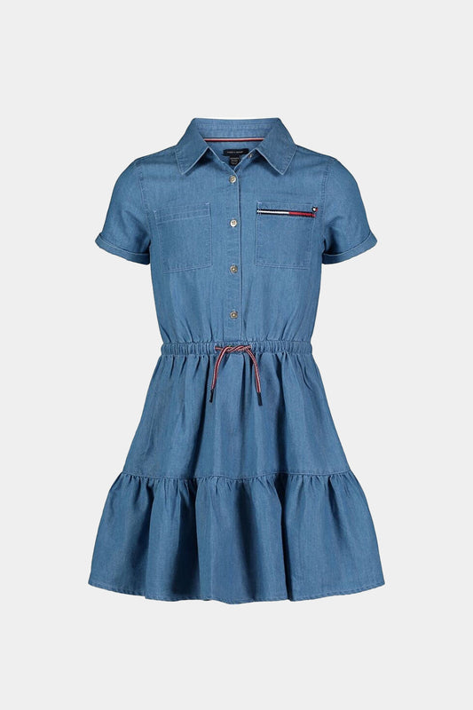 Tommy Hilfiger - Girls Lightweight Denim Shirtdress