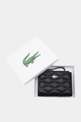 Lacoste - Small Crocodile Leather Coin Purse Wallet