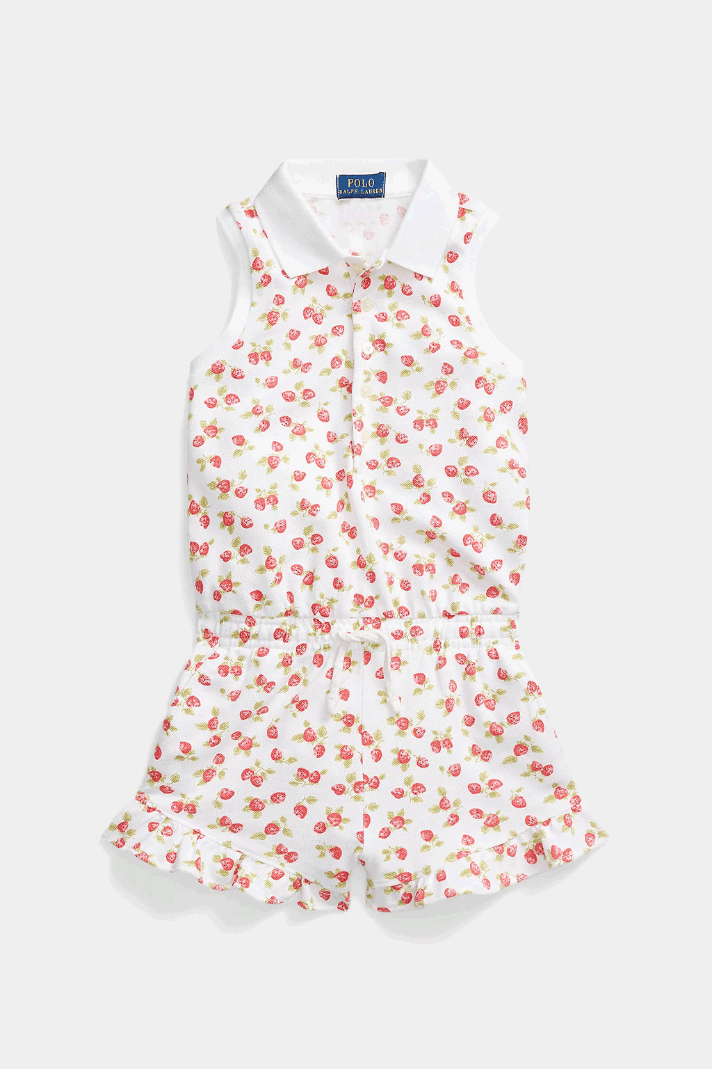 Polo Ralph Lauren - Strawberry Stretch Mesh Polo Playsuit