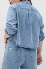 Gap - Denim Crop Shirt