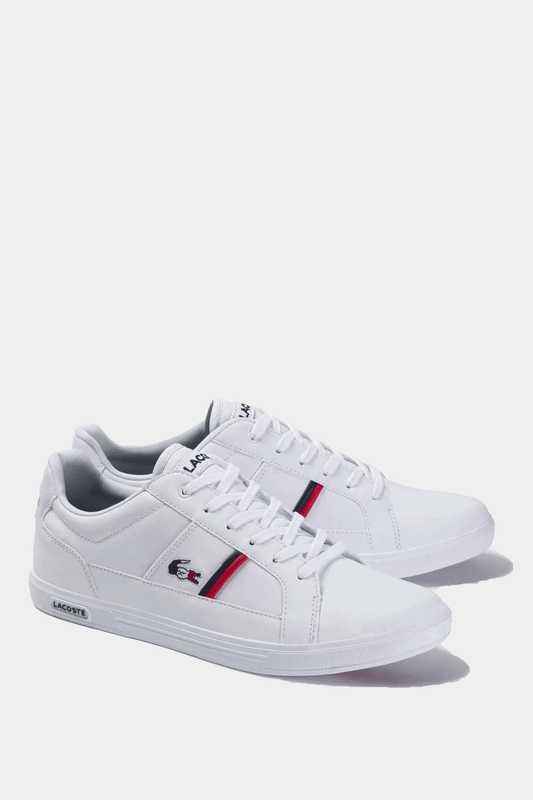 Lacoste - Europa Tricolore Leather And Synthetic Trainers