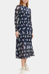 Tom Tailor - Patterned Mesh Midi Dress