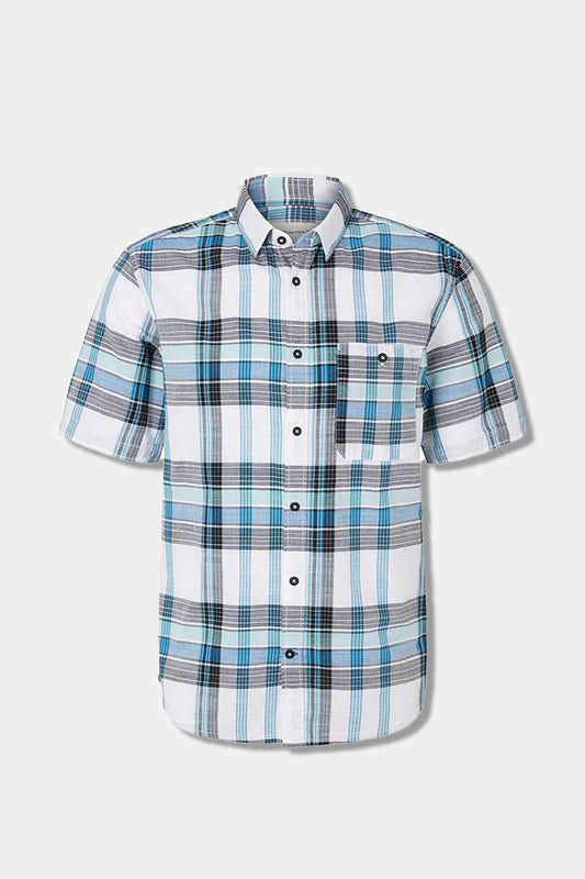 Tom Tailor - Men's Checked Short-sleeved Shirt