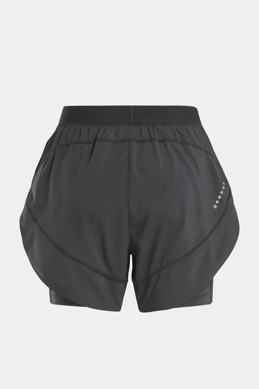 Reebok- Running 2 in 1 Short Women's Black Running Shorts