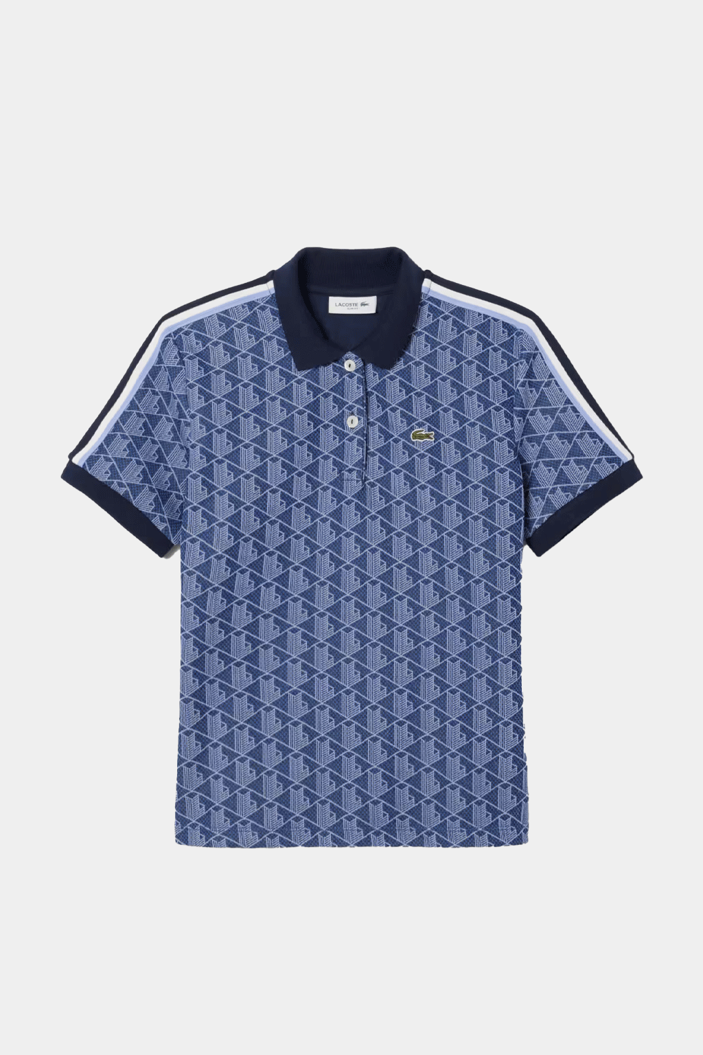 Lacoste - Women's Slim Fit Monogram Jacquard Polo Shirt