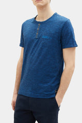 Tom Tailor - Striped Henley Tshirt