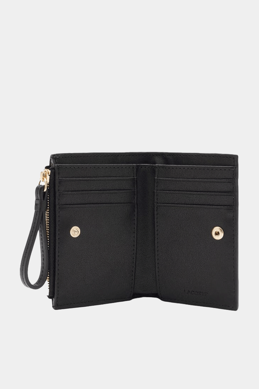 Lacoste - Small Crocodile Leather Coin Purse Wallet