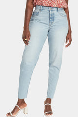 Old Navy - High-Waisted Button-Fly Slouchy Taper Cut-Off Non-Stretch Ankle Jeans for Women