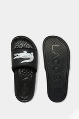 Lacoste - Croco Dualiste Synthetic Logo Strap Slides