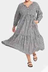 Old Navy - Printed Button-Front All-Day Midi Swing Dress