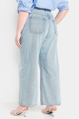 Old Navy - Extra High-Waisted Baggy Wide-Leg Non-Stretch Jeans for Women