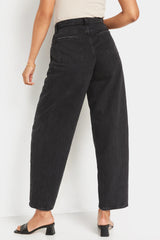 Old Navy - Extra High-Waisted Non-Stretch Black Balloon Ankle Jeans for Women