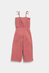 Old Navy - Double-weave Smocked Shoulder-tie Jumpsuit for Girls