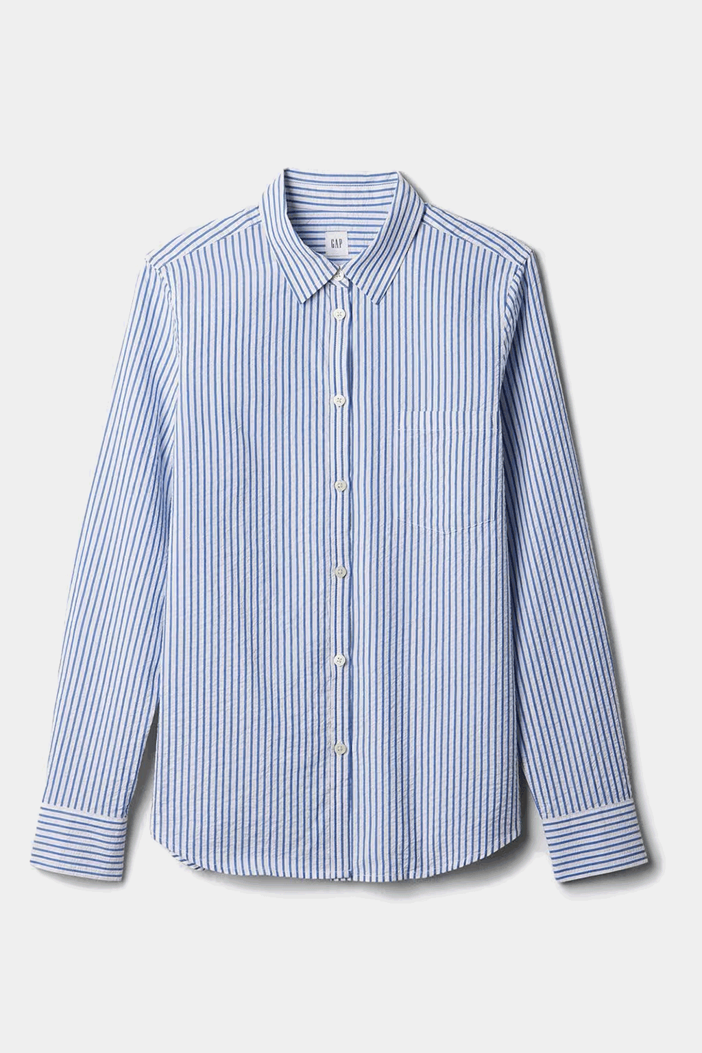 Gap - Striped Classic Full Sleeves Seersucker Shirt