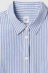 Gap - Striped Classic Full Sleeves Seersucker Shirt