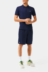 Lacoste Sport Tennis Shorts In Solid Diamond Weave Taffeta