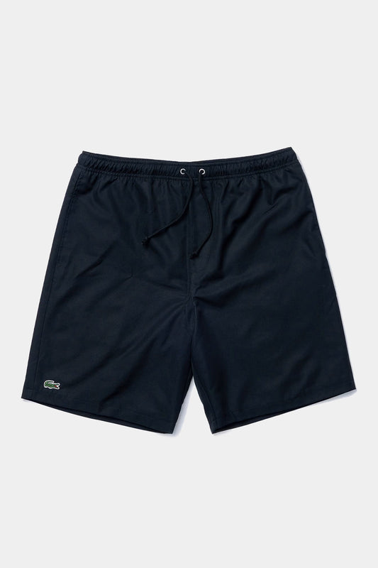 Lacoste Sport Tennis Shorts In Solid Diamond Weave Taffeta