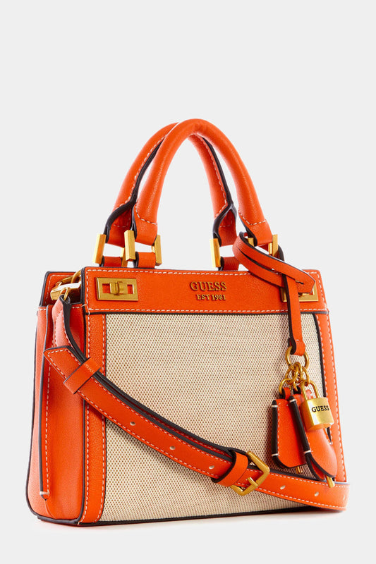 Guess Katey Canvas Mini Satchel