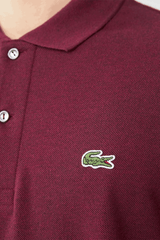 Lacoste - Classic Fit Long-Sleeve Polo Shirt in Marl Petit Piqué