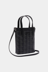 Lacoste - Lacoste Zely Coated Canvas Monogram Mini Tote Bag