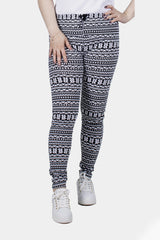 Bianco Nero Printed Leggings