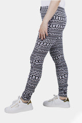 Bianco Nero Printed Leggings