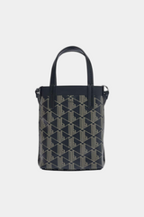 Lacoste - Lacoste Zely Coated Canvas Monogram Mini Tote Bag