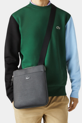 Lacoste - Men's Chantaco Matte Piqué Leather Flat Zip Bag