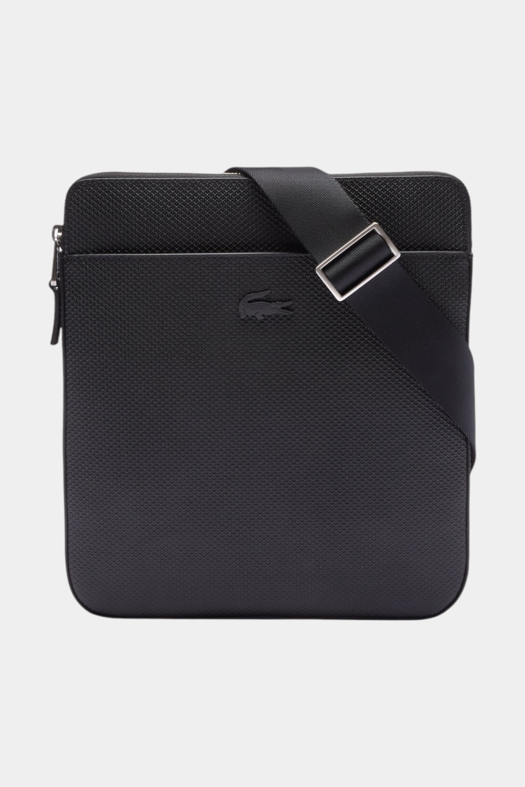 Lacoste - Men's Chantaco Matte Piqué Leather Flat Zip Bag