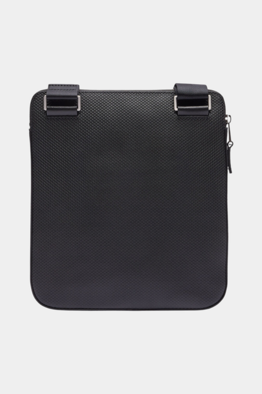 Lacoste - Men's Chantaco Matte Piqué Leather Flat Zip Bag