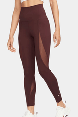 Nike - One High-Waisted 7/8 Mesh-Panelled Leggings