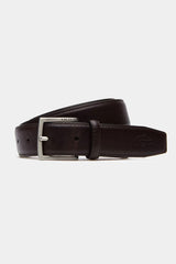 Lacoste - Engraved Tongue Buckle Leather Belt