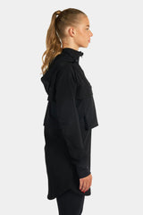 Rzist - Women's Jet Black 2-in-1 Tear Away Crop Top & Hoodie