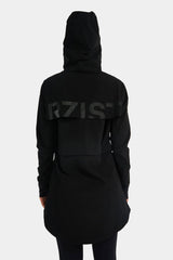 Rzist - Women's Jet Black 2-in-1 Tear Away Crop Top & Hoodie