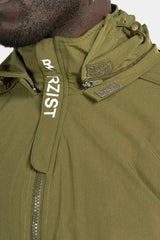 Rzist - Unisex Capulet Olive Hooded Bomber Jacket