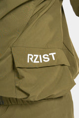 Rzist - Unisex Capulet Olive Hooded Bomber Jacket