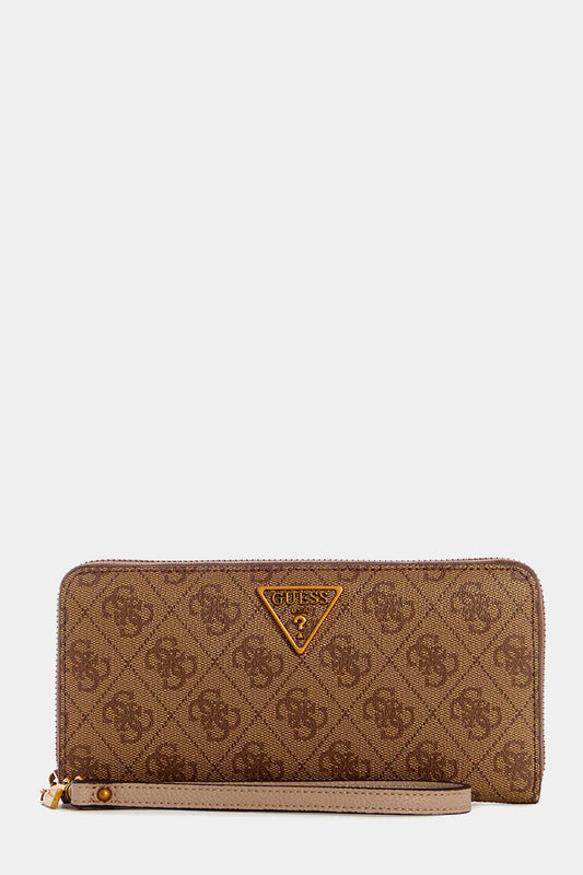 Guess Brown Logo Laurel Large Wallet