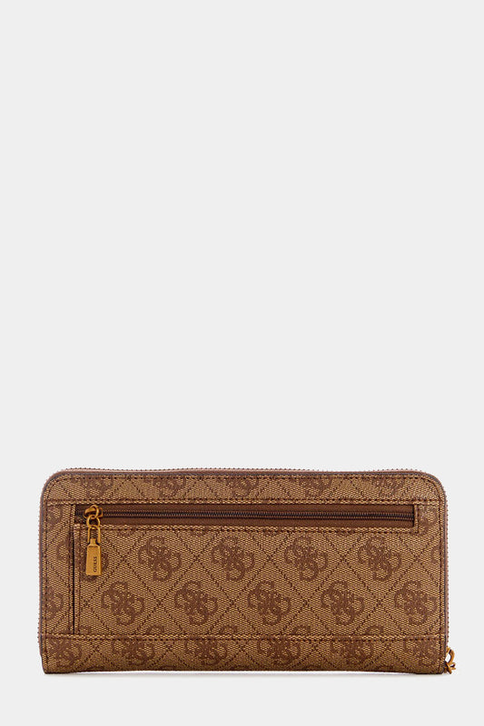 Guess Brown Logo Laurel Large Wallet