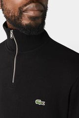 Lacoste - Cotton Sweatshirt With a Stand-up Zipper