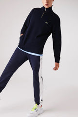 Lacoste - Cotton Sweatshirt With a Stand-up Zipper